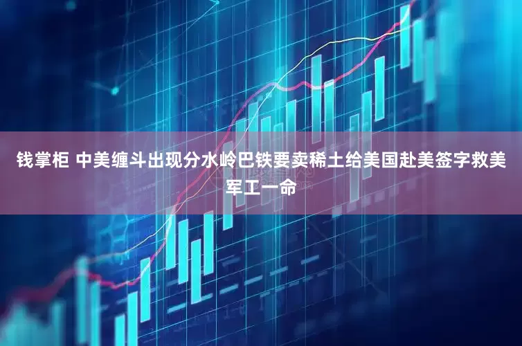 钱掌柜 中美缠斗出现分水岭巴铁要卖稀土给美国赴美签字救美军工一命